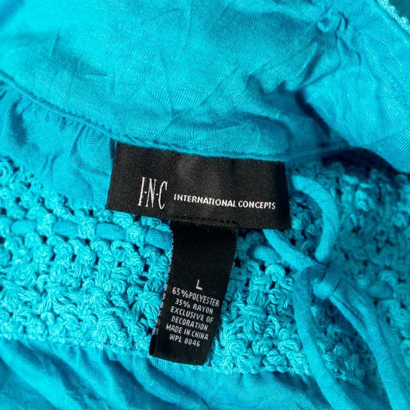 NWT INC turquoise skirt - Large - Picture 5 of 5